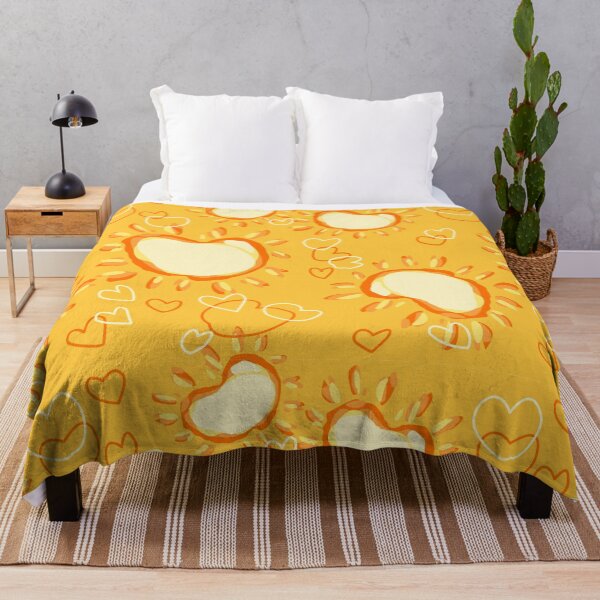 Item preview, Golden Sunshine Hearts Seamless Pattern designed and sold by zanaxxer.