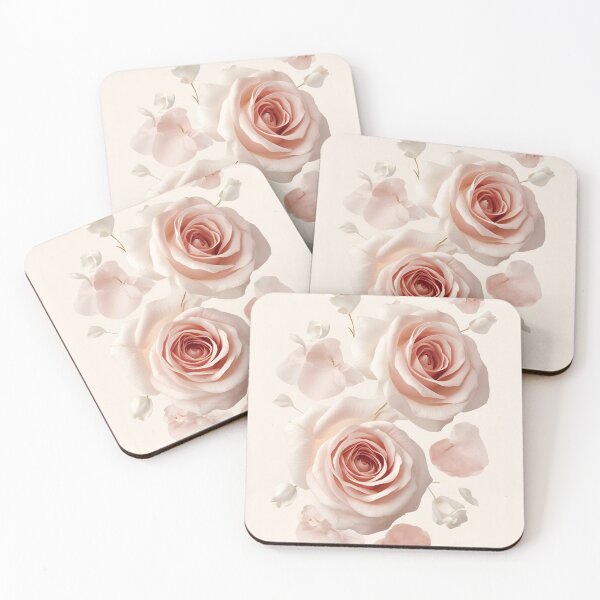 Item preview, Soft Minimalist Pale Pink Rose Petal Arrangement designed and sold by LakLuxe studio .