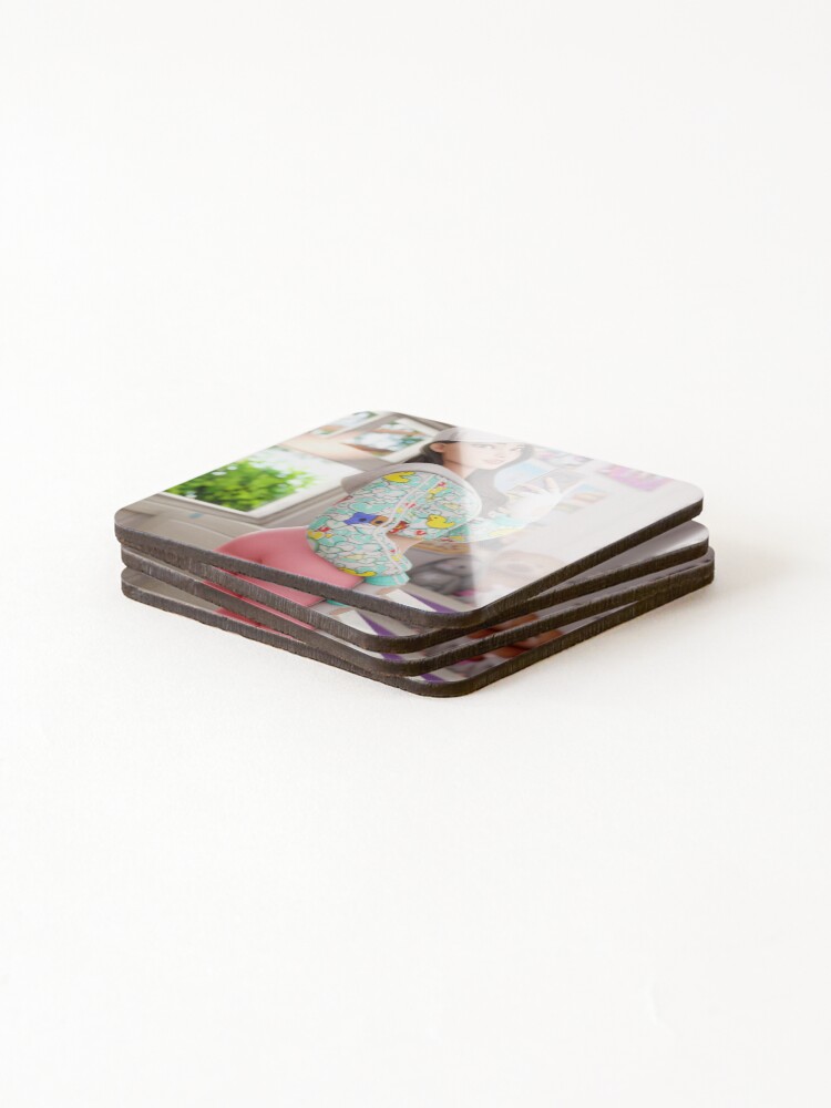 Thumbnail 4 of 5, Coasters (Set of 4), Colorful Ruby designed and sold by Aislop.