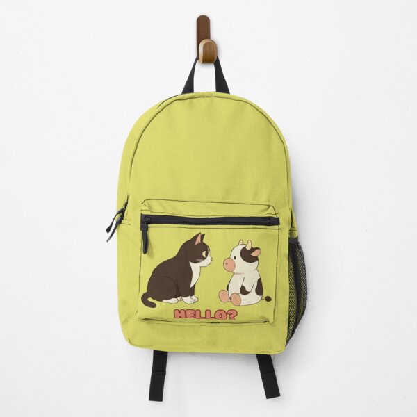 Item preview, Hello - Cute Cat Meeting Cow First Encounter designed and sold by SammyMorry.