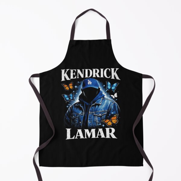 Item preview, Kendrick Lamar Vintage 90s Bootleg Rap Tee - Blue Denim & Butterflies designed and sold by Mainuld1923.