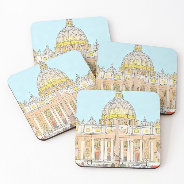 Item preview, Vatican City Travel Poster — Vintage Rome Landmark Art designed and sold by ManikRaja.