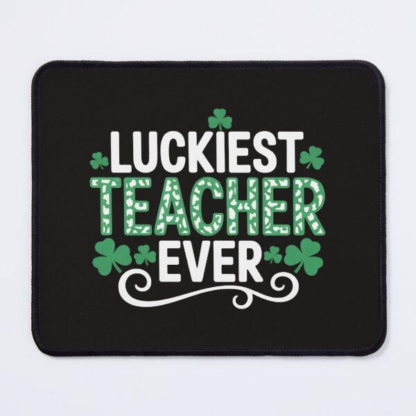 Item preview, Leopard Luckiest Teacher Ever Shamrock St Patricks Day designed and sold by MaryTaylor3.