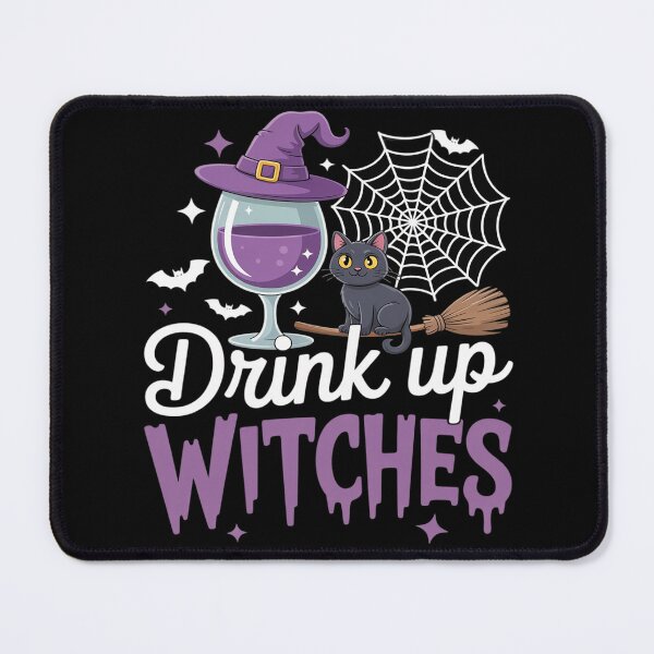Item preview, Drink Up Witches Funny Halloween Party Vibe for Wine Lovers designed and sold by genkihikki.