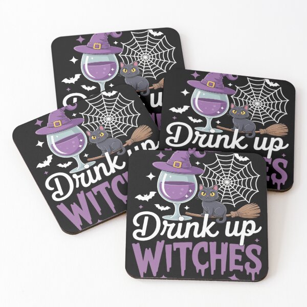 Item preview, Drink Up Witches Funny Halloween Party Vibe for Wine Lovers designed and sold by genkihikki.