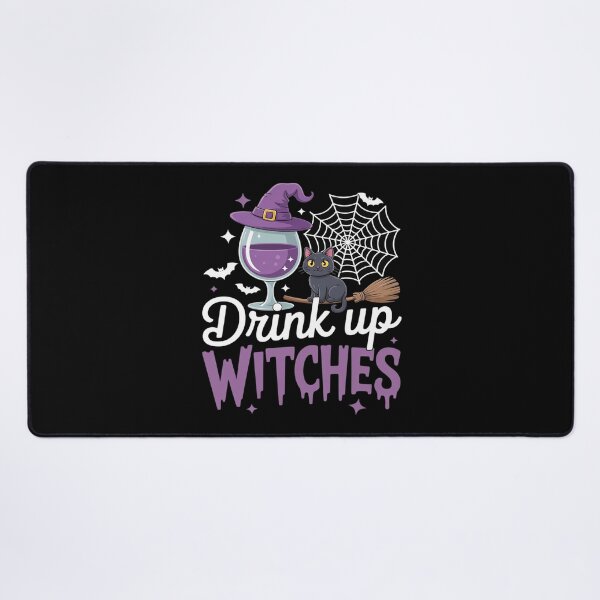 Item preview, Drink Up Witches Funny Halloween Party Vibe for Wine Lovers designed and sold by genkihikki.