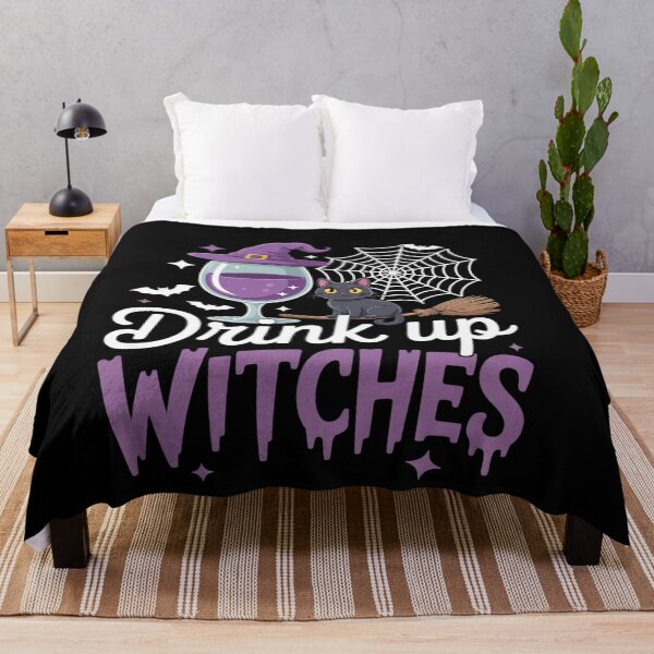 Item preview, Drink Up Witches Funny Halloween Party Vibe for Wine Lovers designed and sold by genkihikki.