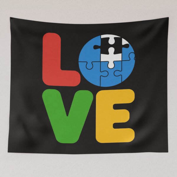 Item preview, Kids Autism Awareness Month Love Blue Puzzle Piece Family designed and sold by MaryTaylor3.