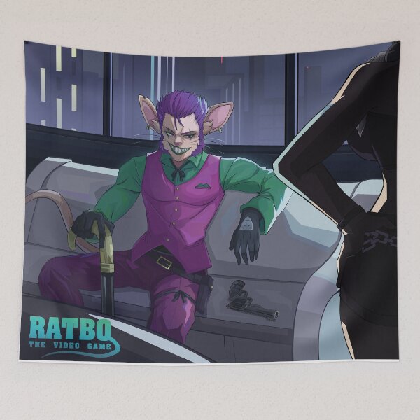 Item preview, Bad Rat/The Joker Parody (Ratbo The Video Game Villain) designed and sold by Ratbo.