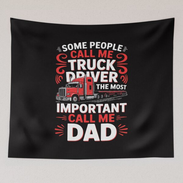Item preview, Truck Driver Dad - Trucker Trucking Semi Truck Driver designed and sold by teltvitossuilea.