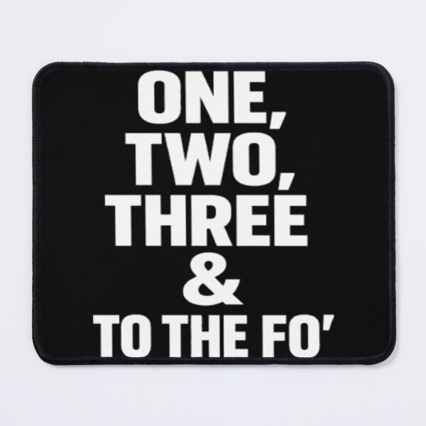 Item preview, One Two Three & To The Fo' Hip Hop Lyrics Minimalist Typography designed and sold by Mainuld1923.