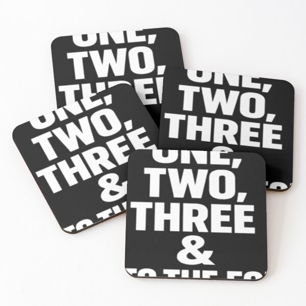 Item preview, One Two Three & To The Fo' Hip Hop Lyrics Minimalist Typography designed and sold by Mainuld1923.