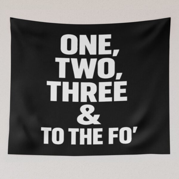 Item preview, One Two Three & To The Fo' Hip Hop Lyrics Minimalist Typography designed and sold by Mainuld1923.