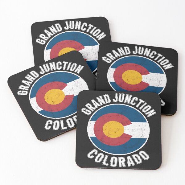 Item preview, Grand Junction Colorado Flag Circle Black Text designed and sold by lamsaoniutoi.