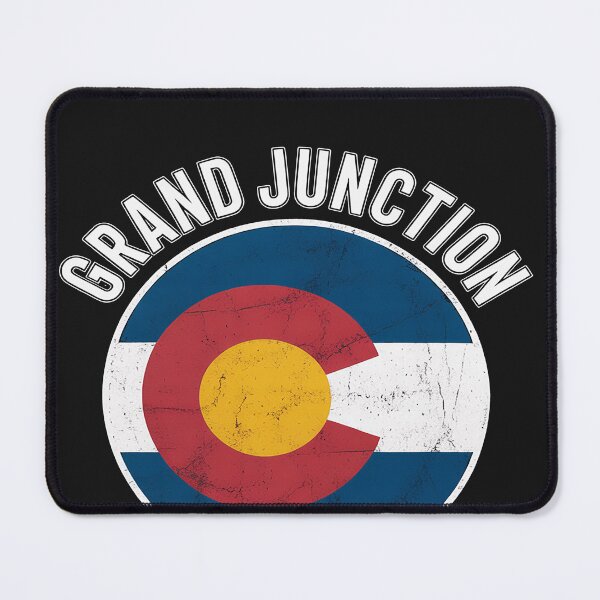Item preview, Grand Junction Colorado Flag Circle Black Text designed and sold by lamsaoniutoi.