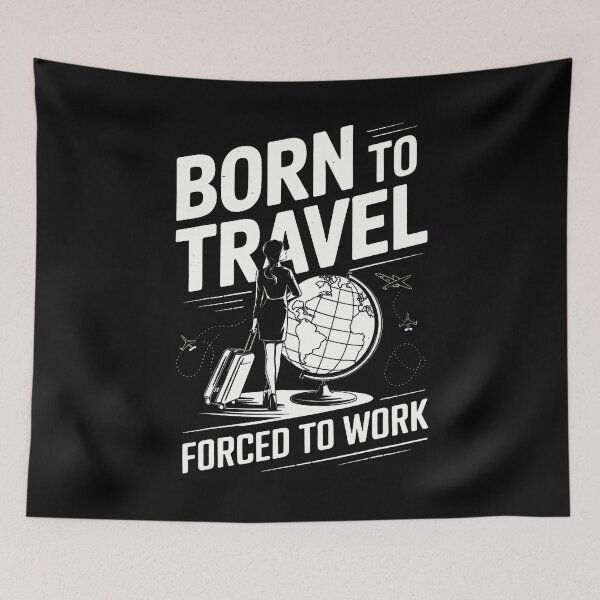 Item preview, Born To Travel Forced To Work Girls Trip 2025 Vacation designed and sold by kallerqptart.