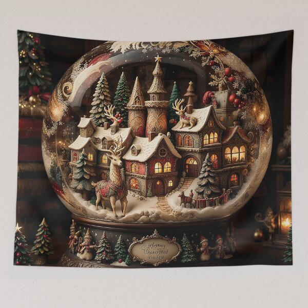 Item preview, Snowglobe Village designed and sold by Ilona Abou-Zolof.