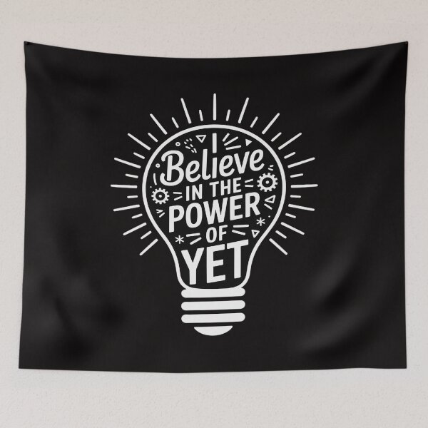 Item preview, I Believe in The Power Of Yet Bulb Back to school Teacher designed and sold by chaeningplan.