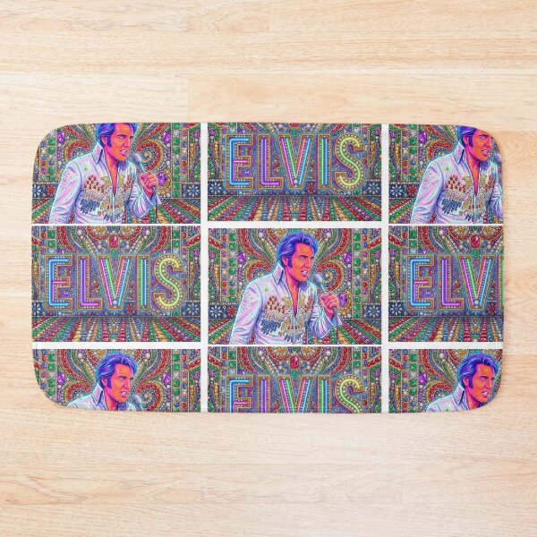 Item preview, Bejeweled Neon Elvis Design designed and sold by MattBStickers.