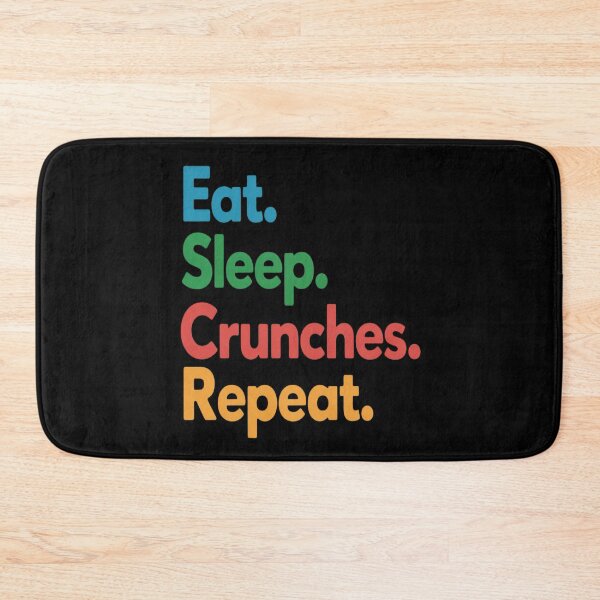 Item preview, Eat Sleep Crunches Repeat for Gym Rats and Exercise Lovers designed and sold by genkihikki.