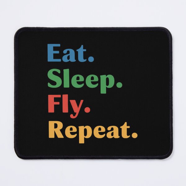 Item preview, Eat Sleep Fly Repeat - Travellers, Pilots & Aviation Lovers designed and sold by genkihikki.