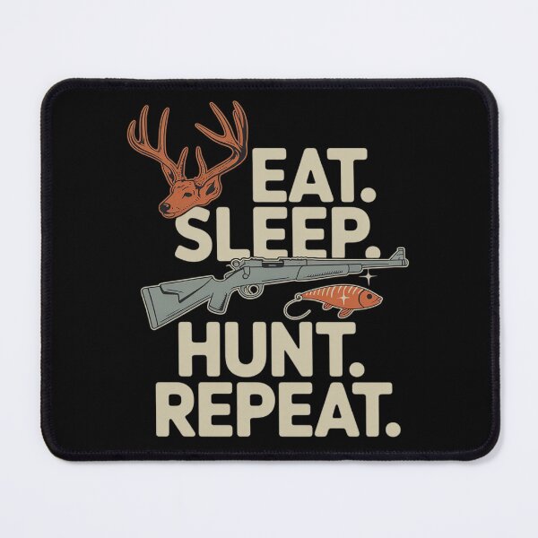 Item preview, Eat Sleep Hunt Repeat Hunting Stencil Graphic designed and sold by genkihikki.