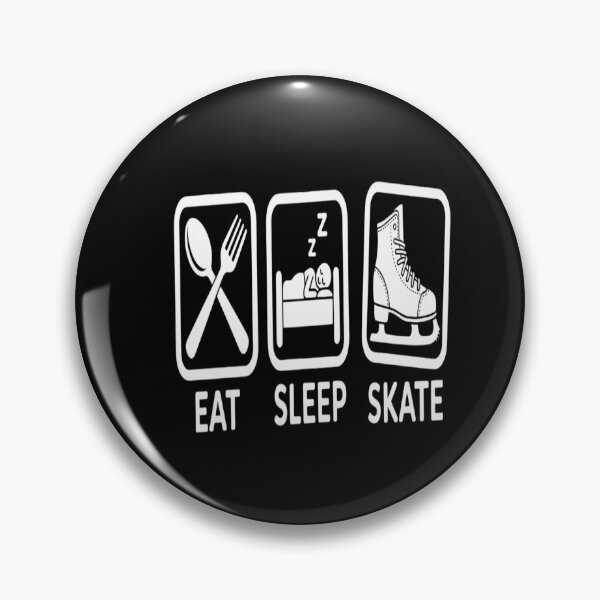 Item preview, Eat Sleep Skate Repeat Ice Skating Life Minimal Style designed and sold by genkihikki.