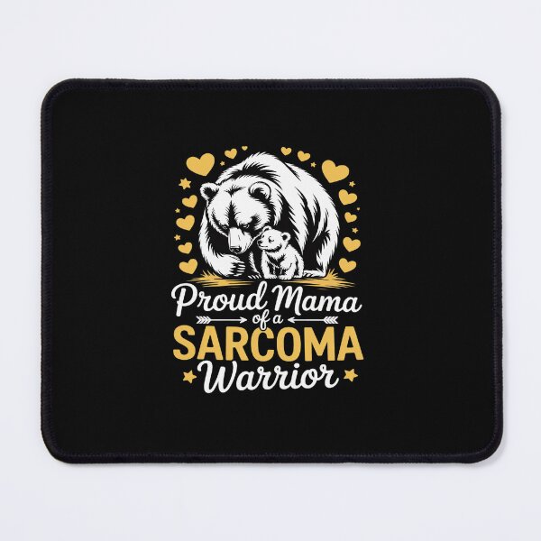 Item preview, Mom Bear Proud Mama Of Sarcoma Cancer Warrior Yellow Ribbon designed and sold by Rrettgison.