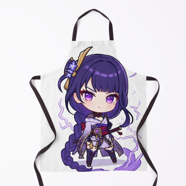 Item preview, Raiden Shogun Chibi Spark - Electro Archon Cute Warrior Art designed and sold by Jimakmo.