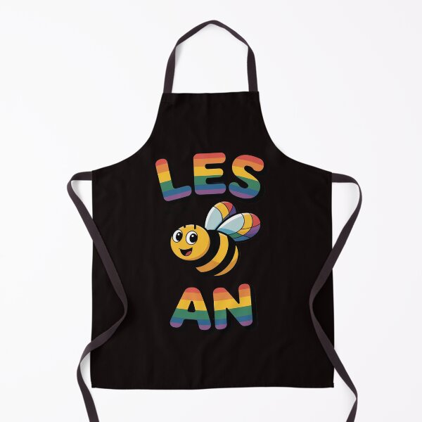 Artikelvorschau, Les-bee-an Lesbian Bee Lover Rainbow LGBT Pride Flag entworfen und verkauft von lavethediso.