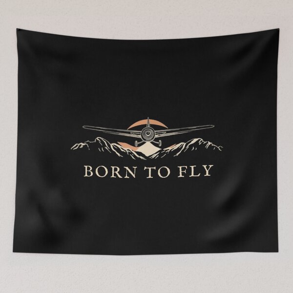 Item preview, Born To Fly Vintage Airplane Adventure Pilot Lover designed and sold by endabettyau.