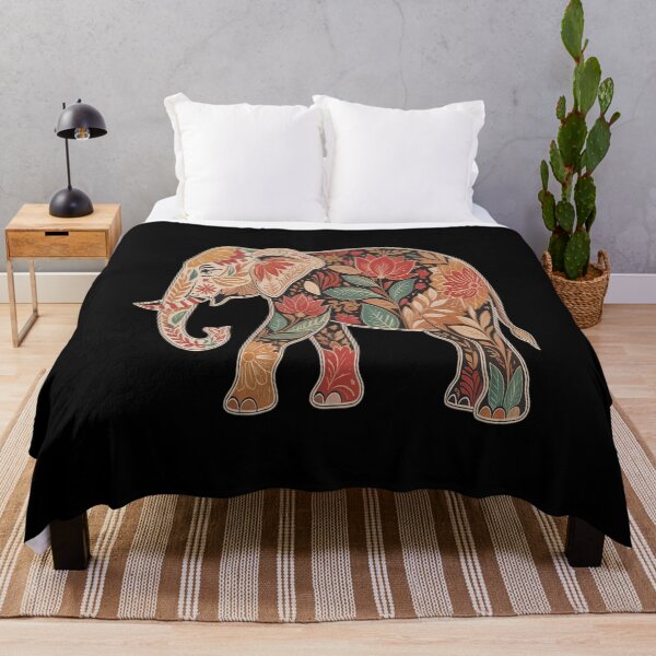 Item preview, Elephant Floral Flower designed and sold by ProudForFunny.