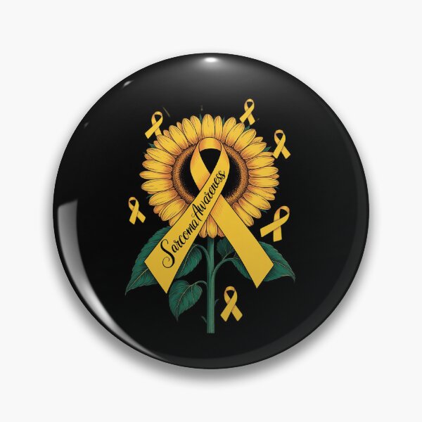 Item preview, Sarcoma Cancer Awareness Yellow Ribbon Sunflower designed and sold by Rrettgison.