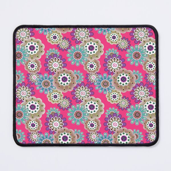 Item preview, Colorful rustic floral pattern retro designed and sold by fuzzyfox.