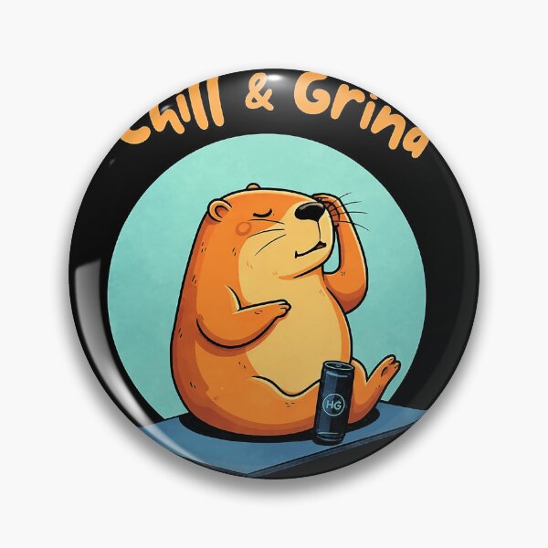 Artikelvorschau, Chill and Grind Capybara entworfen und verkauft von bakercolli.