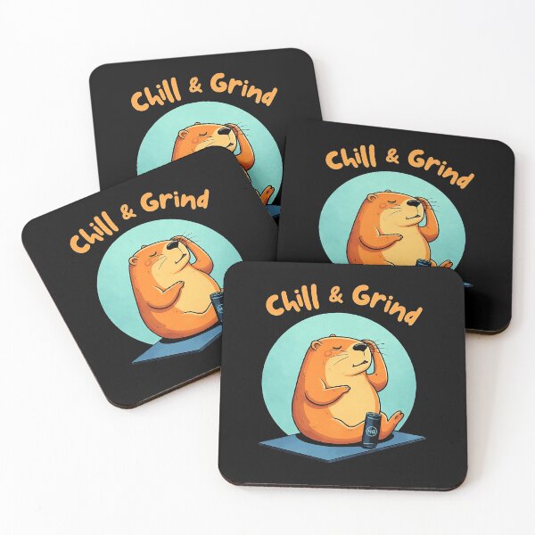 Artikelvorschau, Chill and Grind Capybara entworfen und verkauft von bakercolli.
