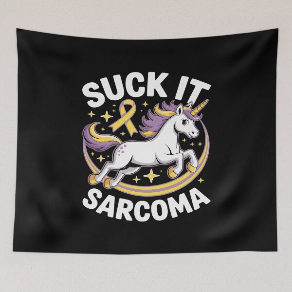 Item preview, Suck It Sarcoma Cute Unicorn Fighter Survivor designed and sold by Rrettgison.