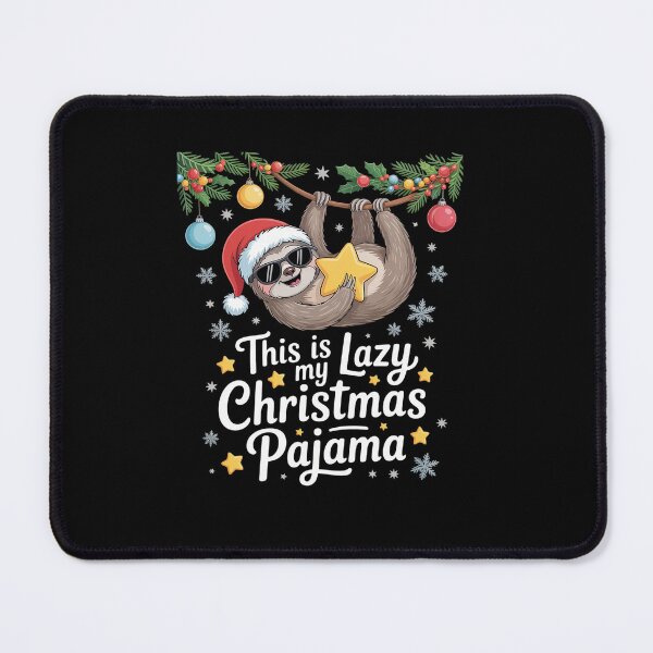 Item preview, This Is My Lazy Christmas Pajama Shirt Funny Sloth Sleeping designed and sold by Rrettgison.