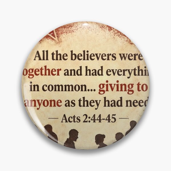 Item preview, Acts 2:44-45 Early Church Community Socialist Christian Art designed and sold by danbanks721.