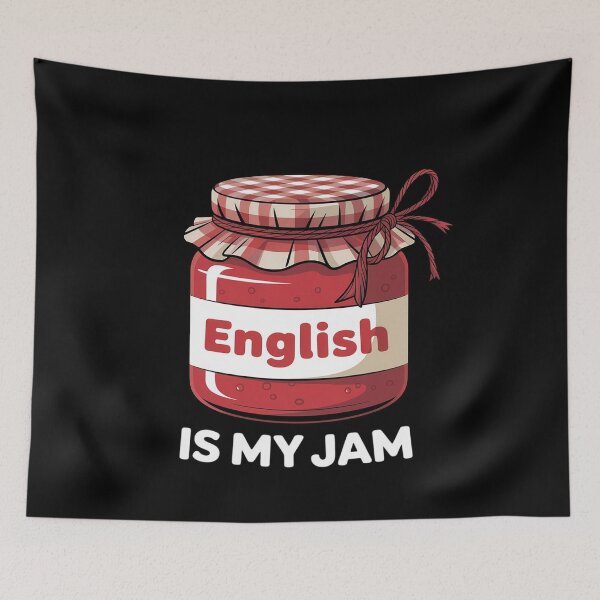 Item preview, English is My Jam Language Teacher Pun designed and sold by ProudForFunny.