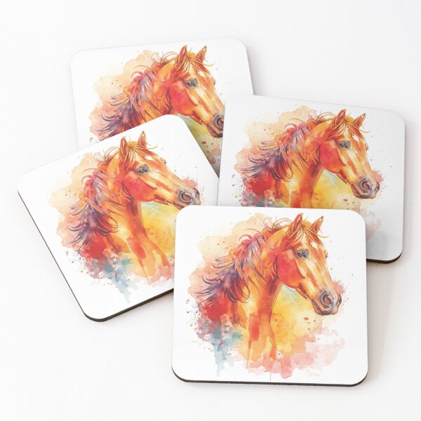Item preview, Watercolor Fire Horse 2026 Chinese Zodiac designed and sold by EmpoweredEchoesSpirit.