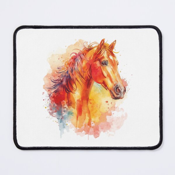 Item preview, Watercolor Fire Horse 2026 Chinese Zodiac designed and sold by EmpoweredEchoesSpirit.