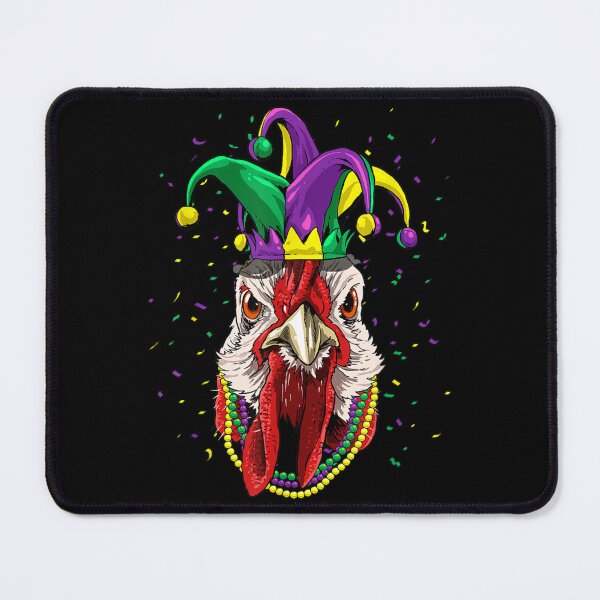 Item preview, Chicken Animal Lover Cute Mardi Gras Carnival Jester designed and sold by SunshineJimmie.