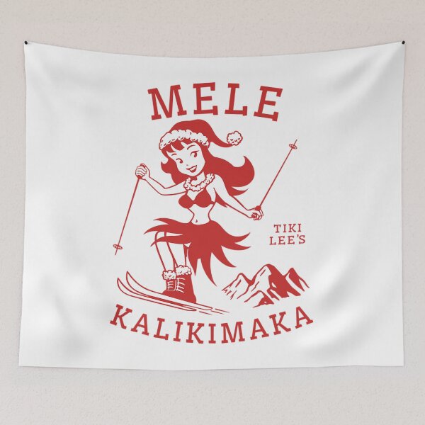 Aperçu de l'œuvre Mele Kalikimaka Surfeuse créée et vendue par JeremyDBryant.