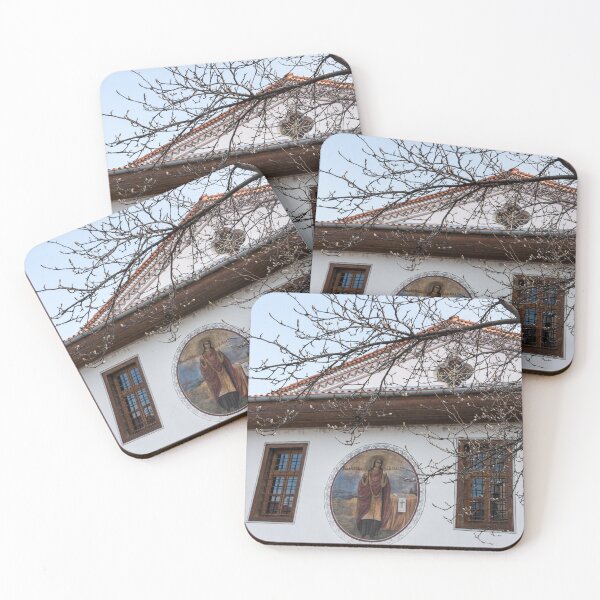 Item preview, White Church Facade with Saint Nedelya Religious Icon designed and sold by Georgia Mizuleva.