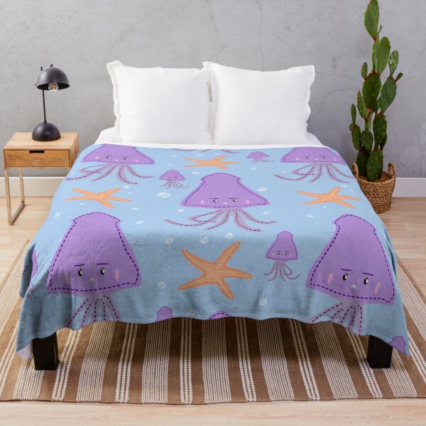 Item preview, Shy Squid and Starfish Dancing Under The Sea designed and sold by Chercheryellow.