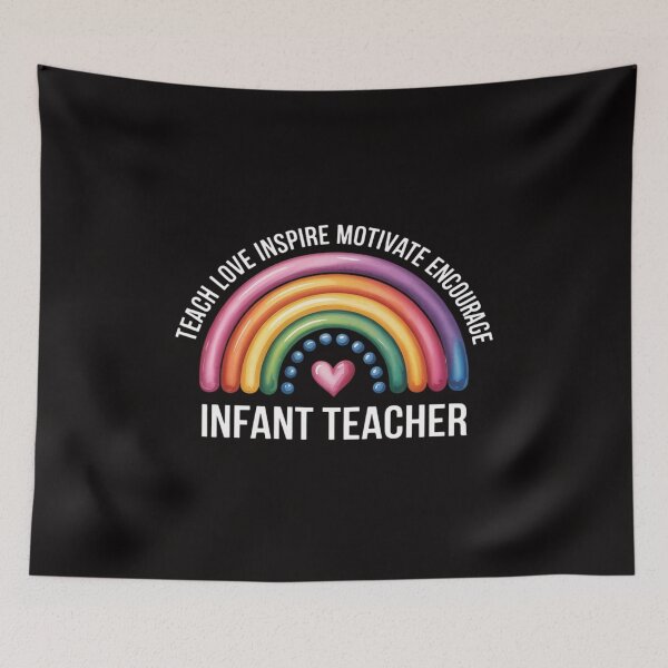 Item preview, Infant Teacher Watercolor Rainbow Daycare Provider designed and sold by czechascheledu.