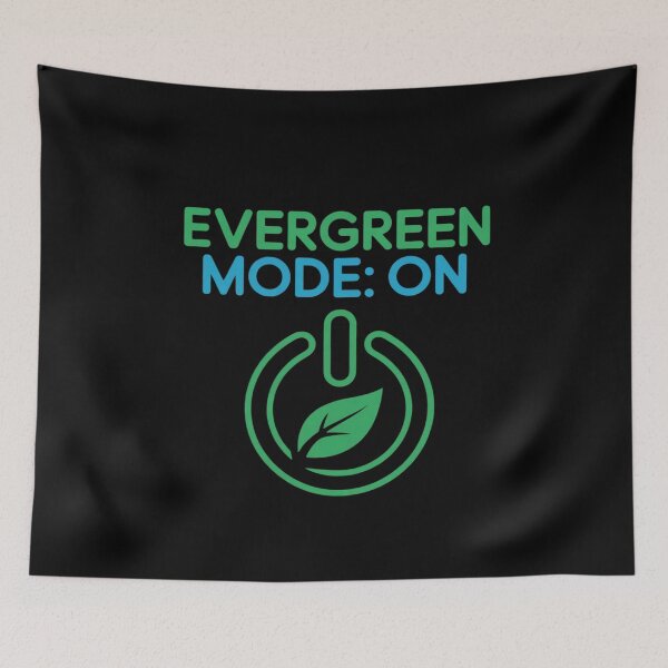 Item preview, Evergreen Mode ON Sustainable Eco Power Leaf Neon designed and sold by ProudForFunny.
