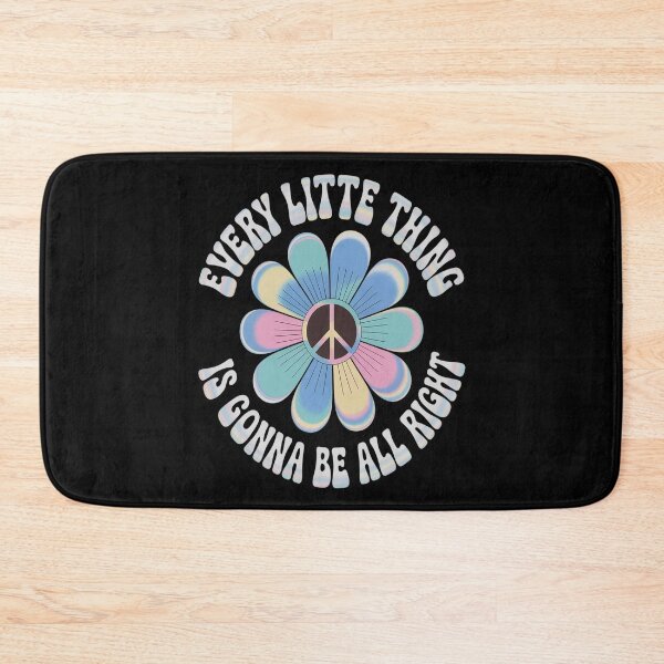 Item preview, Every Little Thing Is Gonna Be Alright Hippie Flower designed and sold by ProudForFunny.