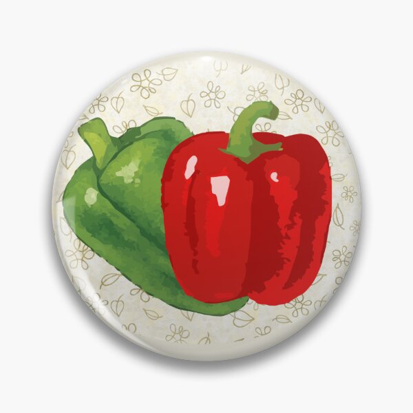 Item preview, Fun Red and Green Bell Peppers Dots Pattern designed and sold by TackyTime.